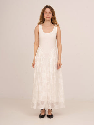 Printworks White Midi Dress
