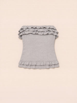 Sky Blue Fringe Noctis Top