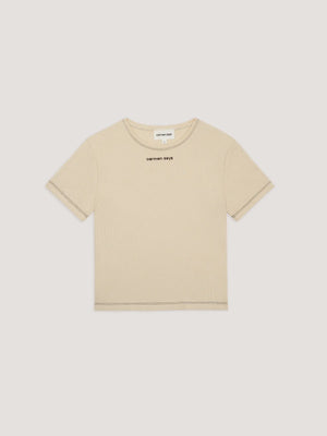 Volley Cream Crop Top