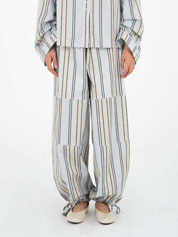 FOMO striped parachute pants