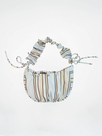 FOMO peony striped bag