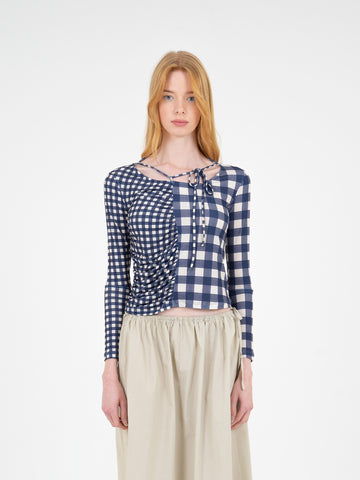 Rooftop Vichy Squared Top