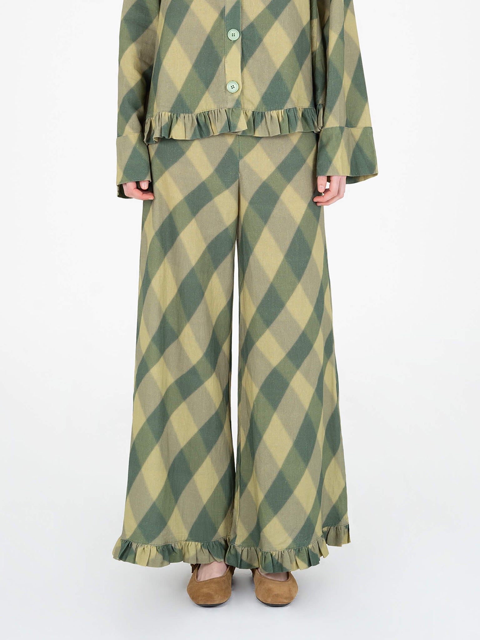 Annapurna Green Rhombus Pants