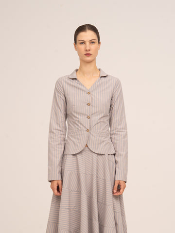 Midnight Striped Grey Shirt