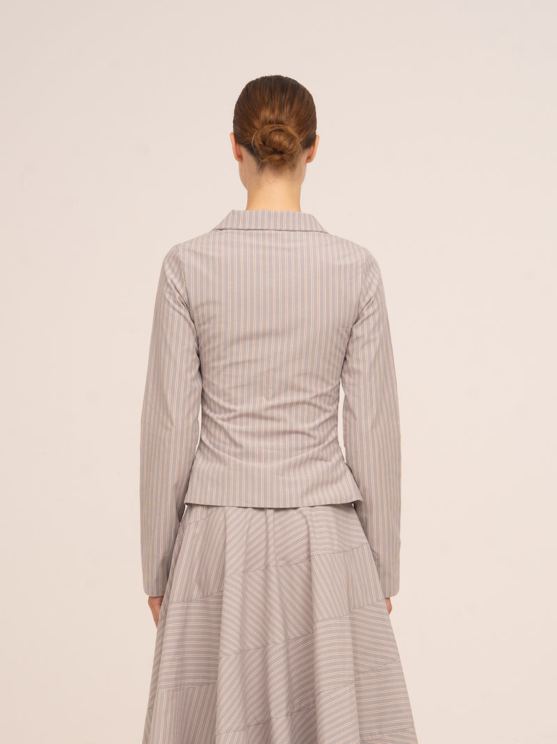 Midnight Striped Grey Shirt
