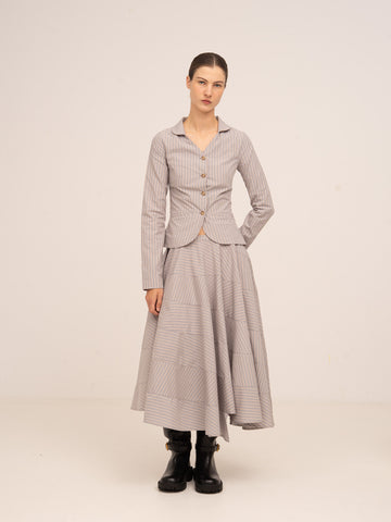 Midnight Striped Grey Shirt