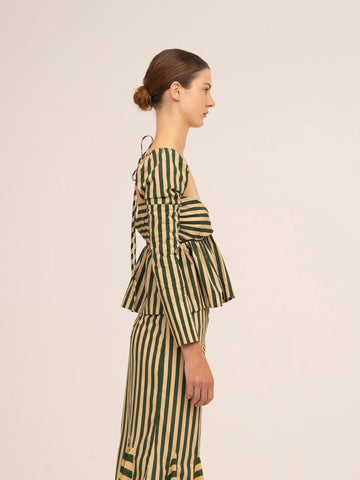 Garland Green Striped Top