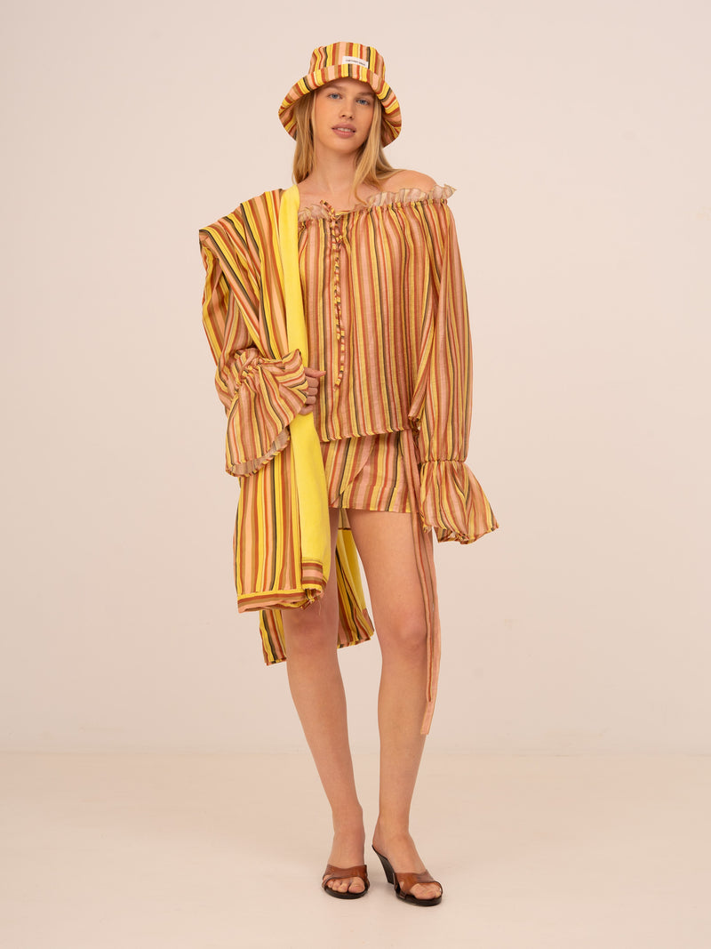 Cala Striped Maxi Towel
