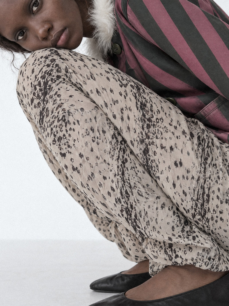 Frost Animal Print Balloon Trousers