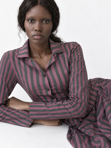 Garnet Midnight Stripe Tailored Jacket