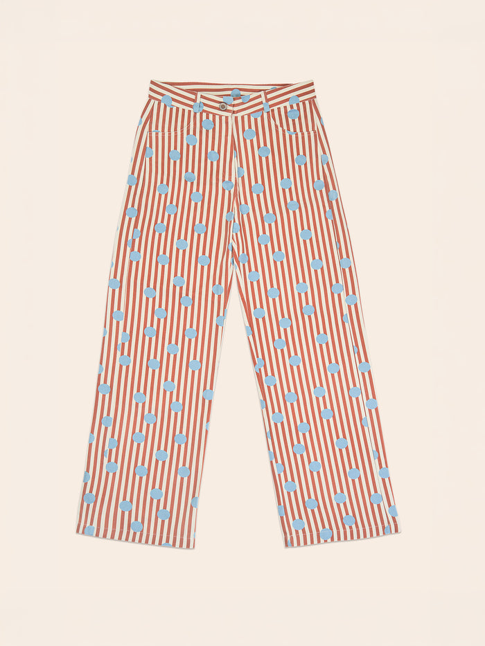Doll Red Striped Jeans