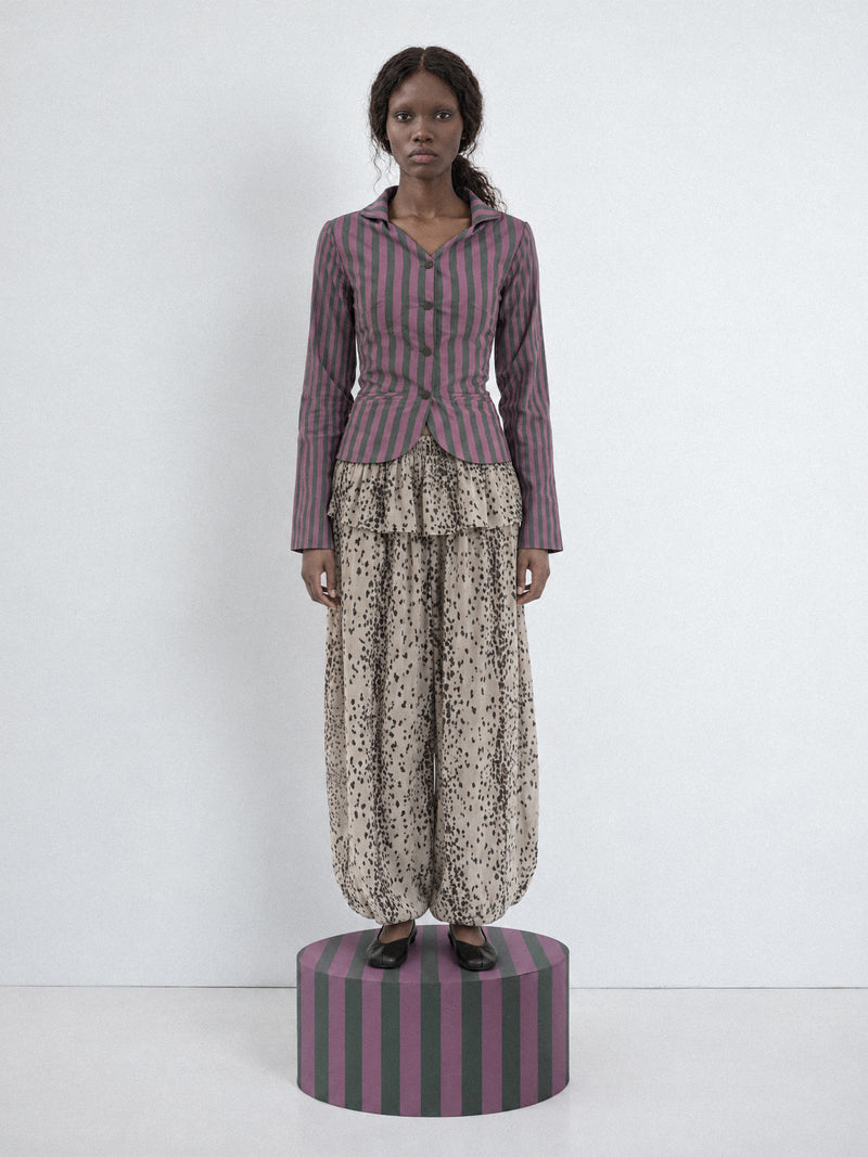 Garnet Midnight Stripe Tailored Jacket