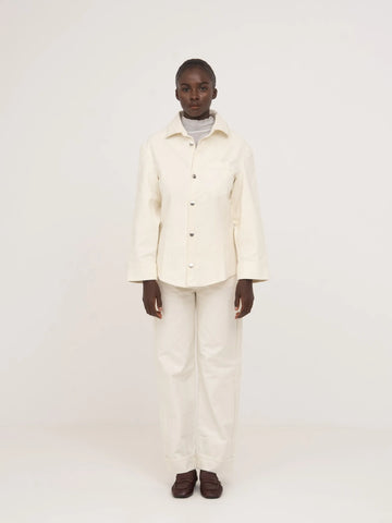 Agenda Cream Denim Trousers 