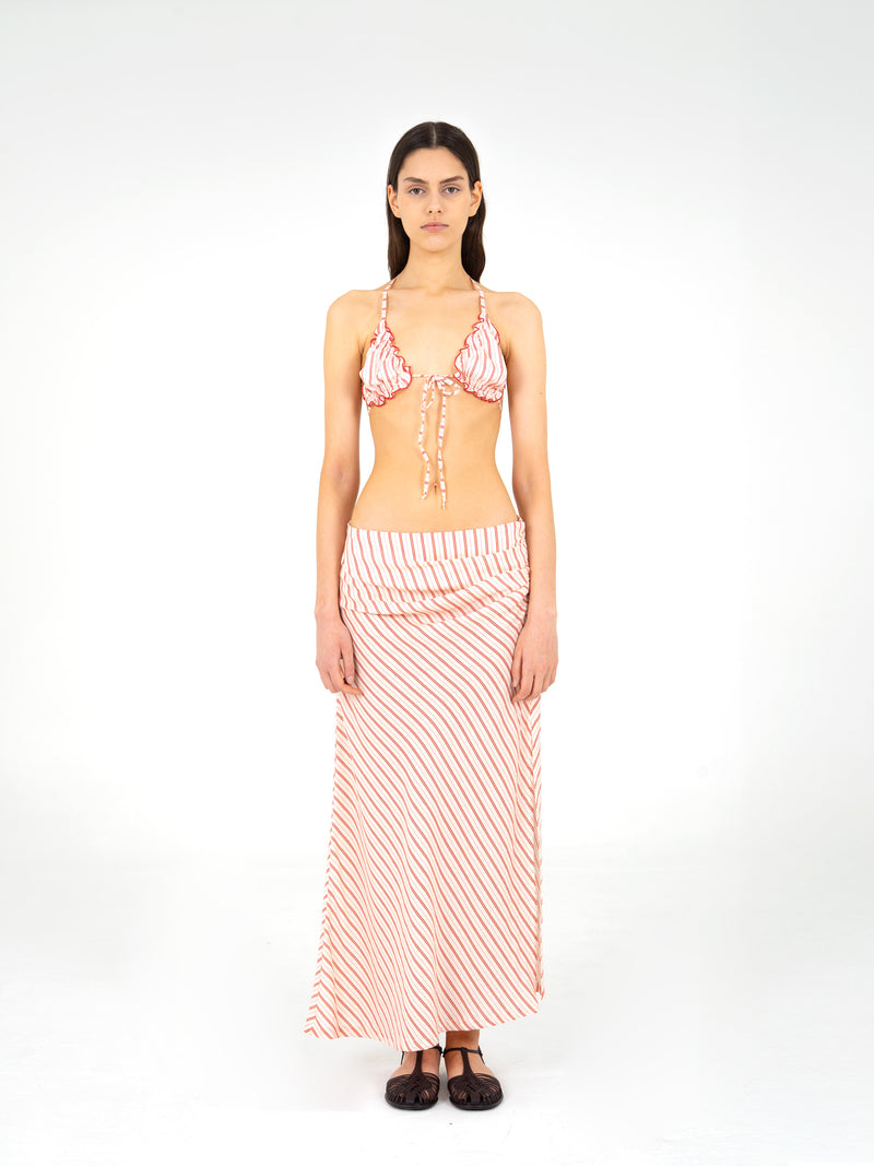 Alchemist Striped Ruched Skirt camisas y camisetas