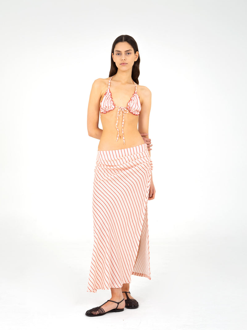 Alchemist Striped Ruched Skirt camisas y camisetas