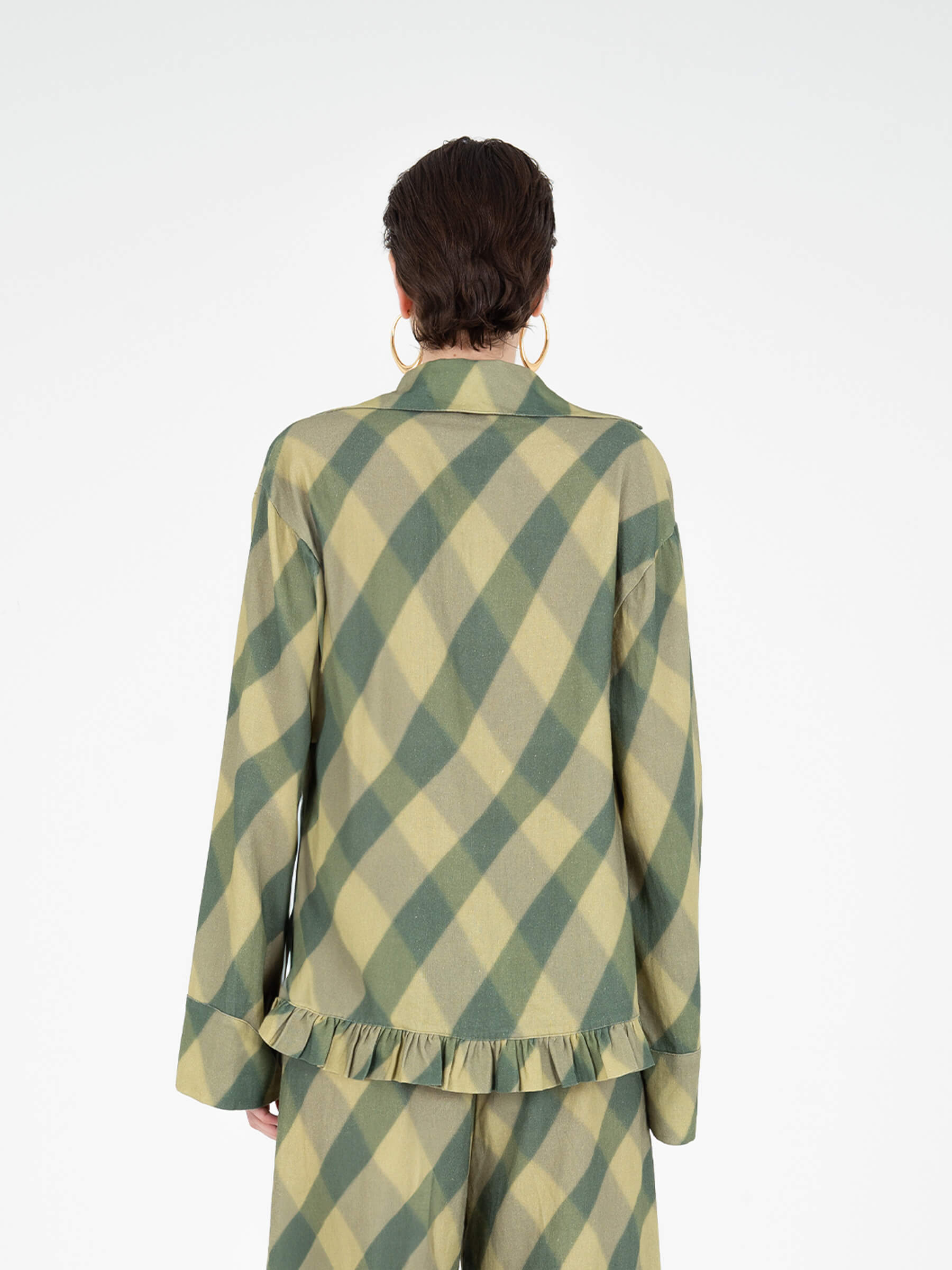 Annapurna Green Rhombus Shirt camisas y camisetas