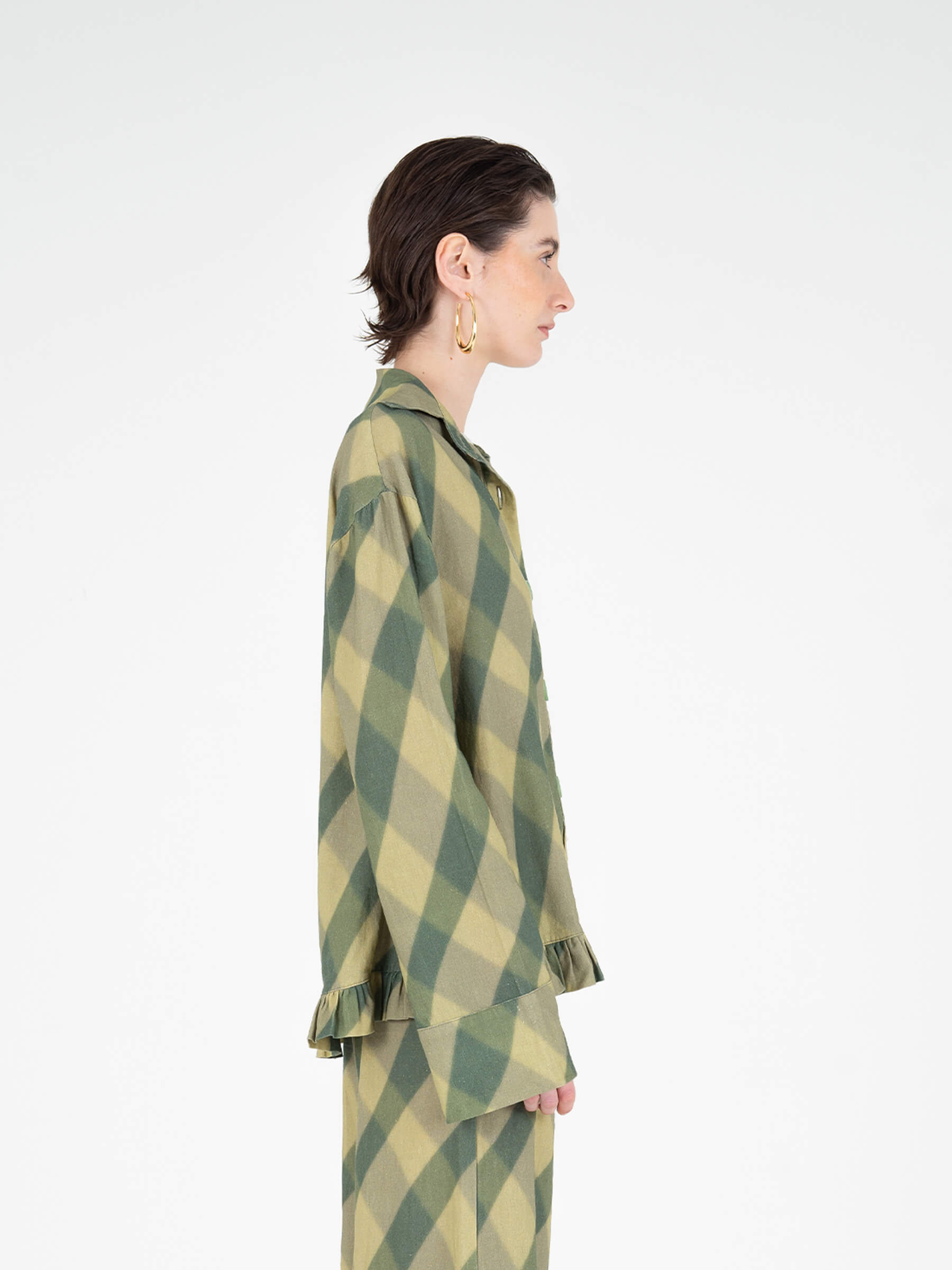 Annapurna Green Rhombus Shirt camisas y camisetas
