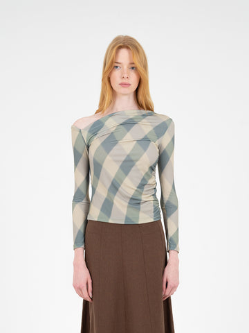 Annapurna Green Rhombus Top camisas y camisetas