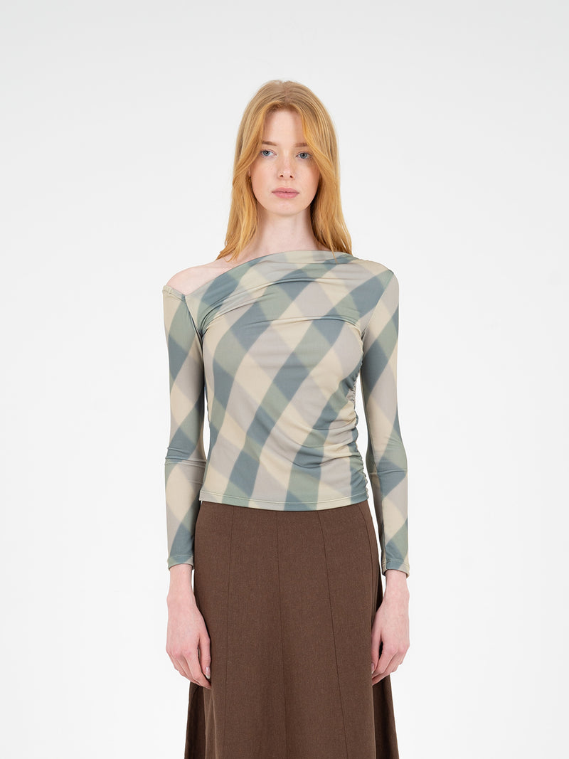 Annapurna Green Rhombus Top camisas y camisetas