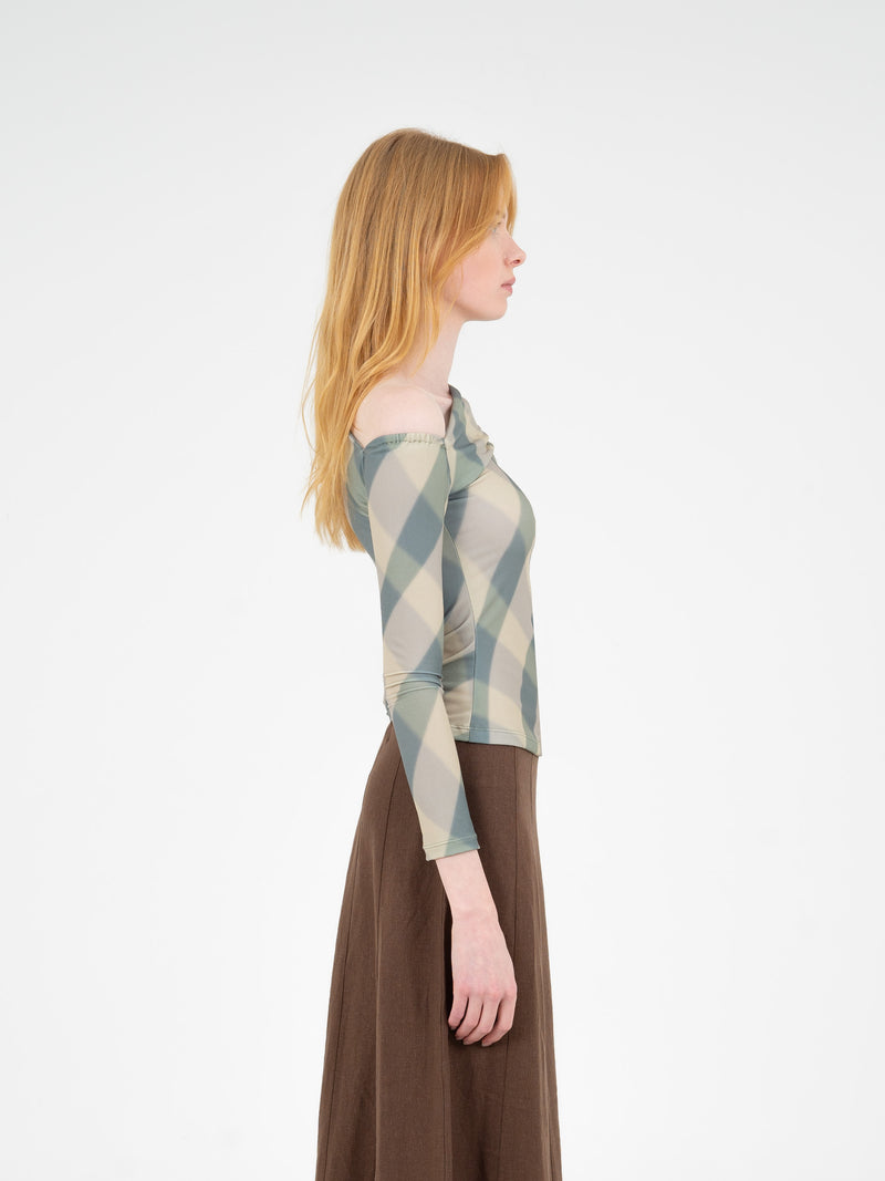 Annapurna Green Rhombus Top camisas y camisetas