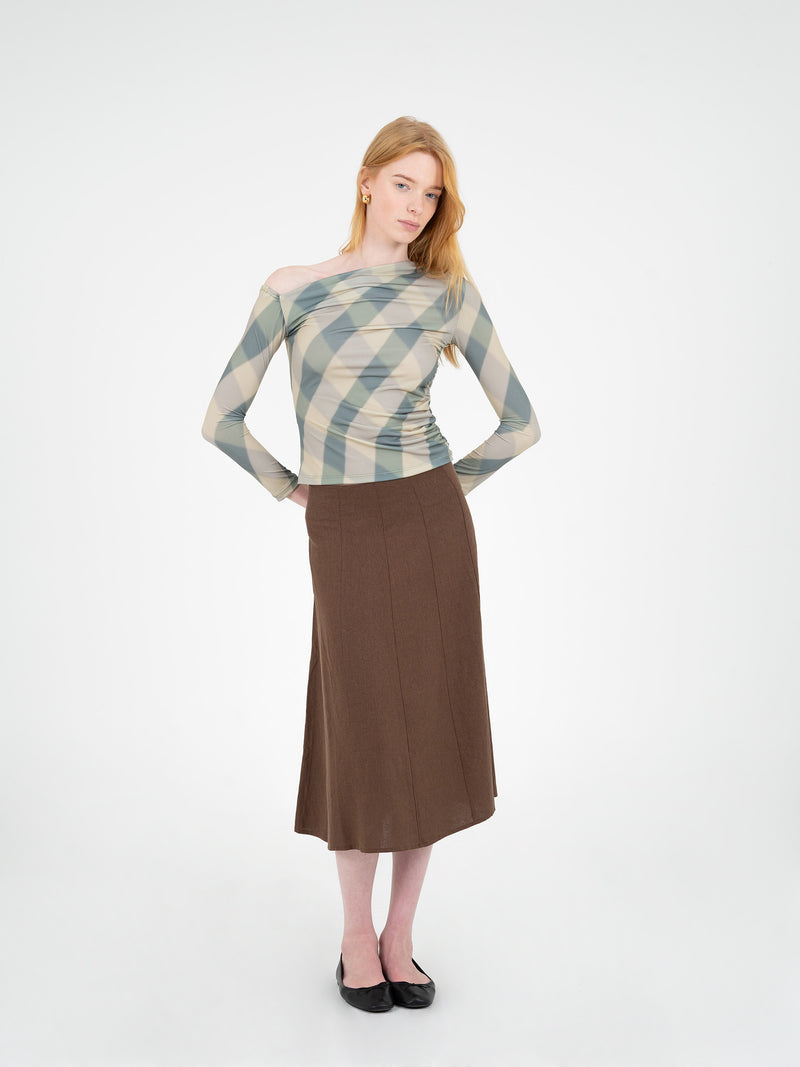 Annapurna Green Rhombus Top camisas y camisetas