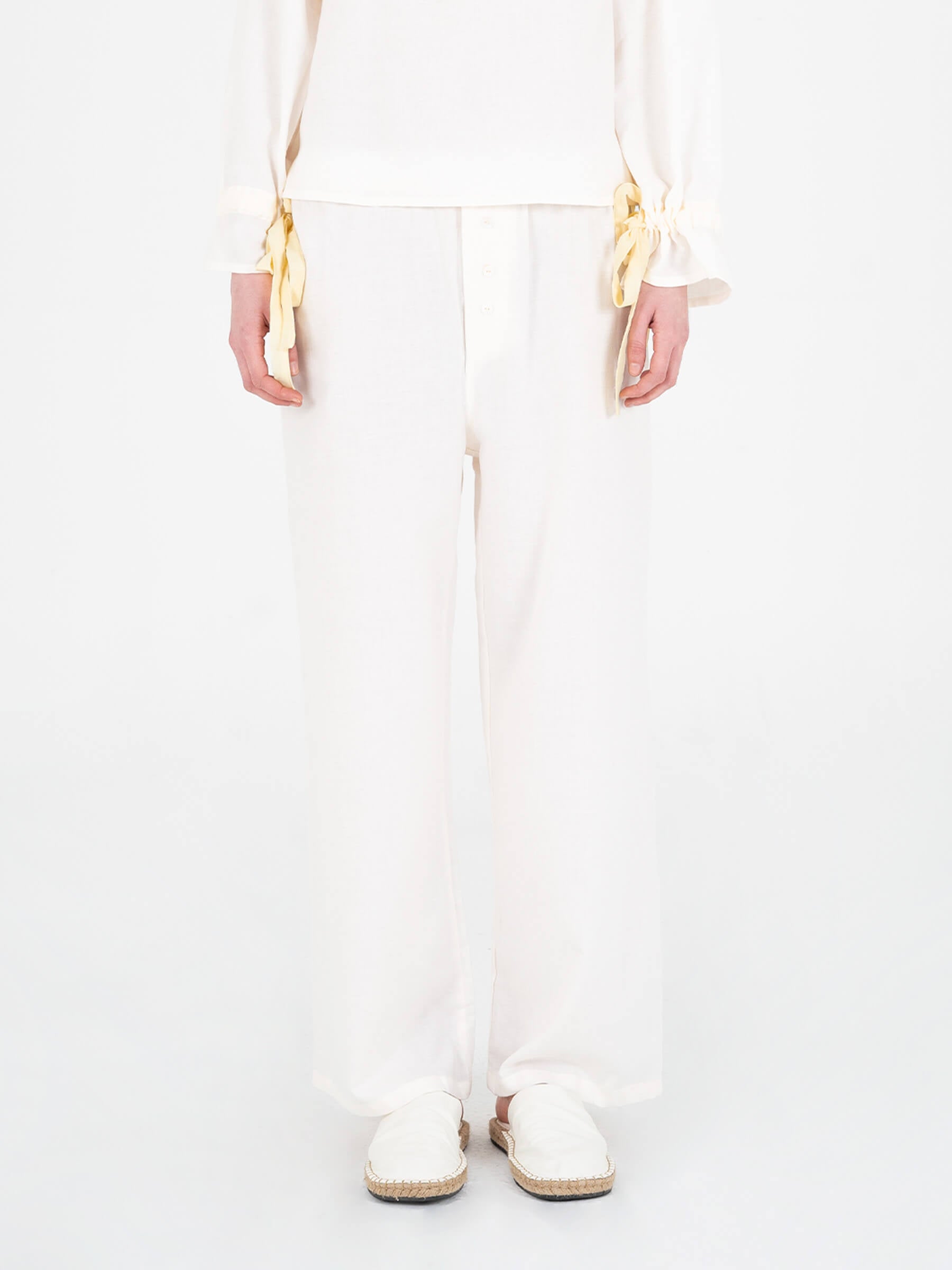 Arctic Cream Pyjama Pants pantalones