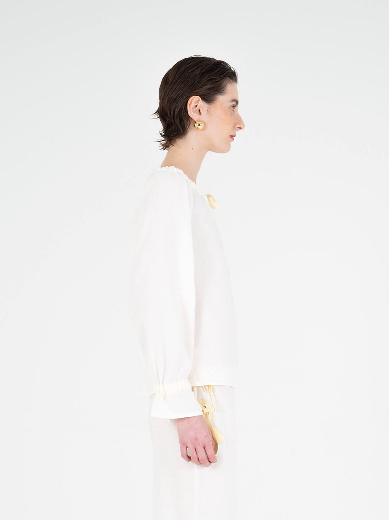 Arctic Cream Pyjama Shirt camisas y camisetas