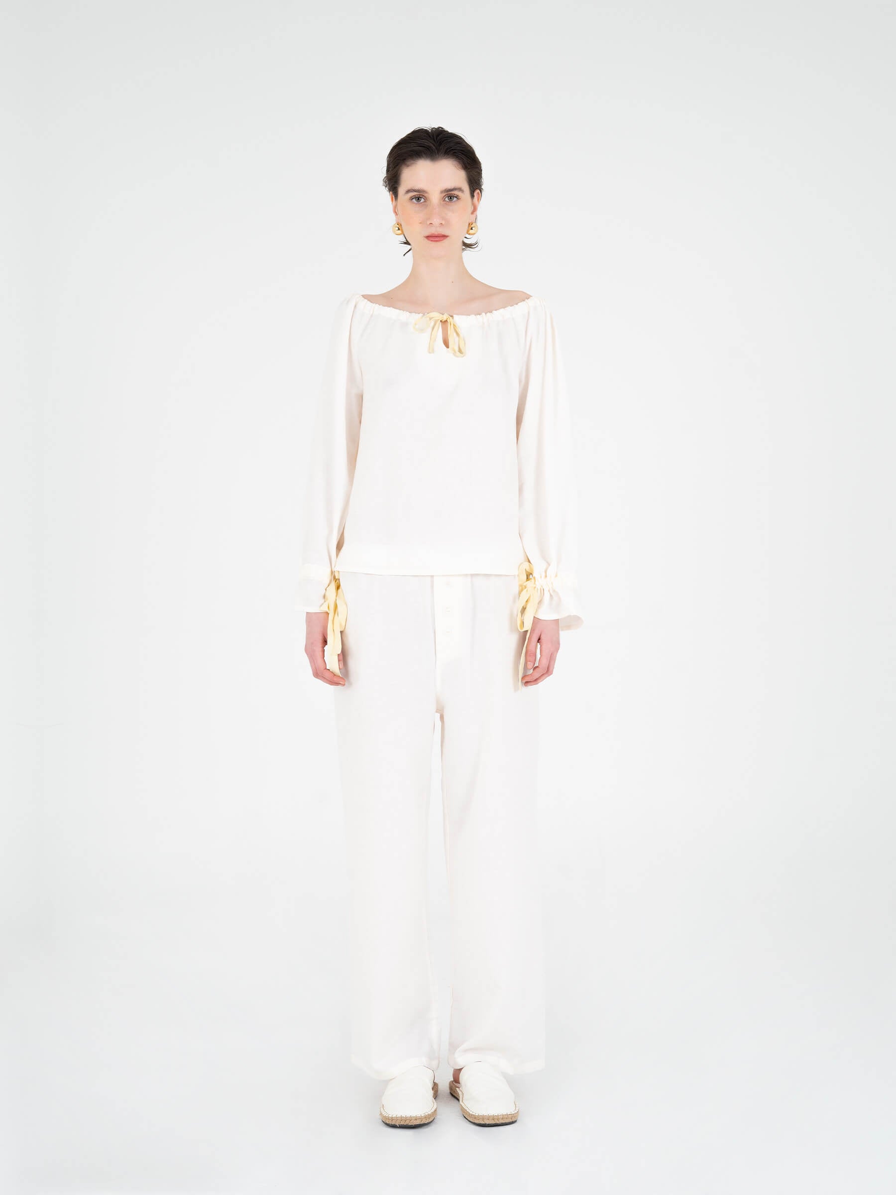 Arctic Cream Pyjama Shirt camisas y camisetas