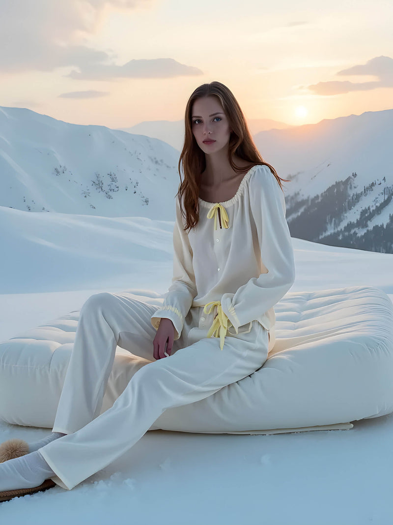 Arctic Cream Pyjama Shirt camisas y camisetas