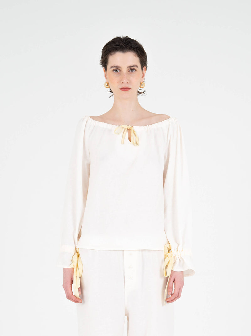 Arctic Cream Pyjama Shirt camisas y camisetas