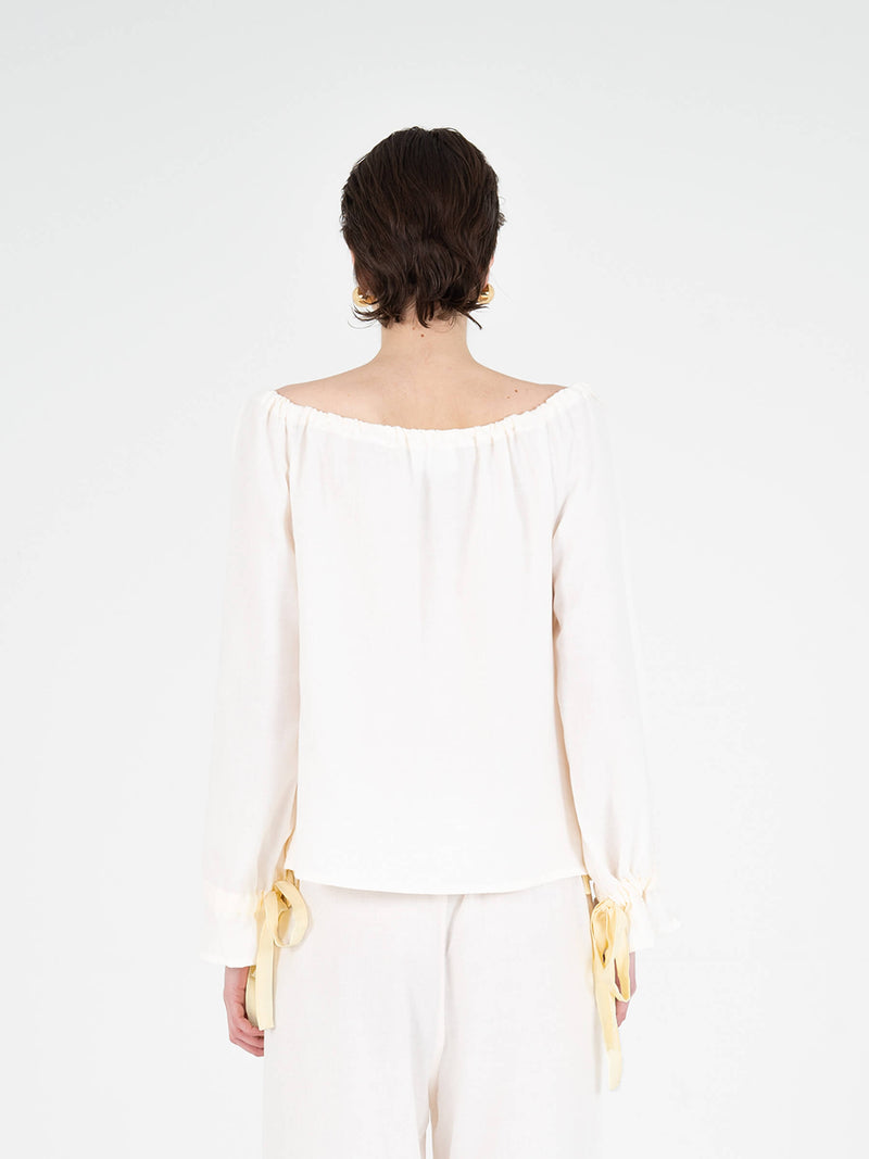Arctic Cream Pyjama Shirt camisas y camisetas