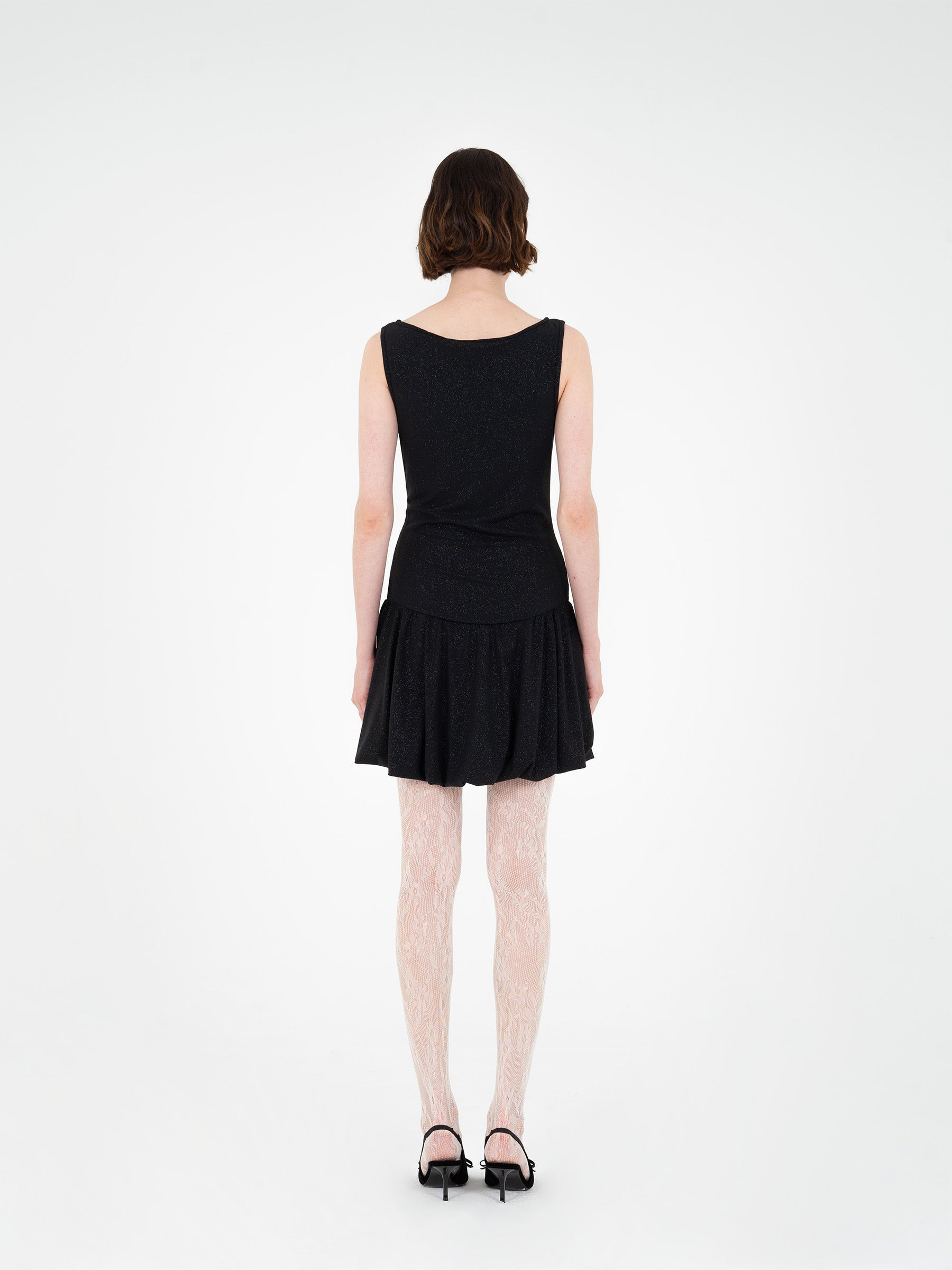 Authentic Shiny Black Mini Dress vestidos