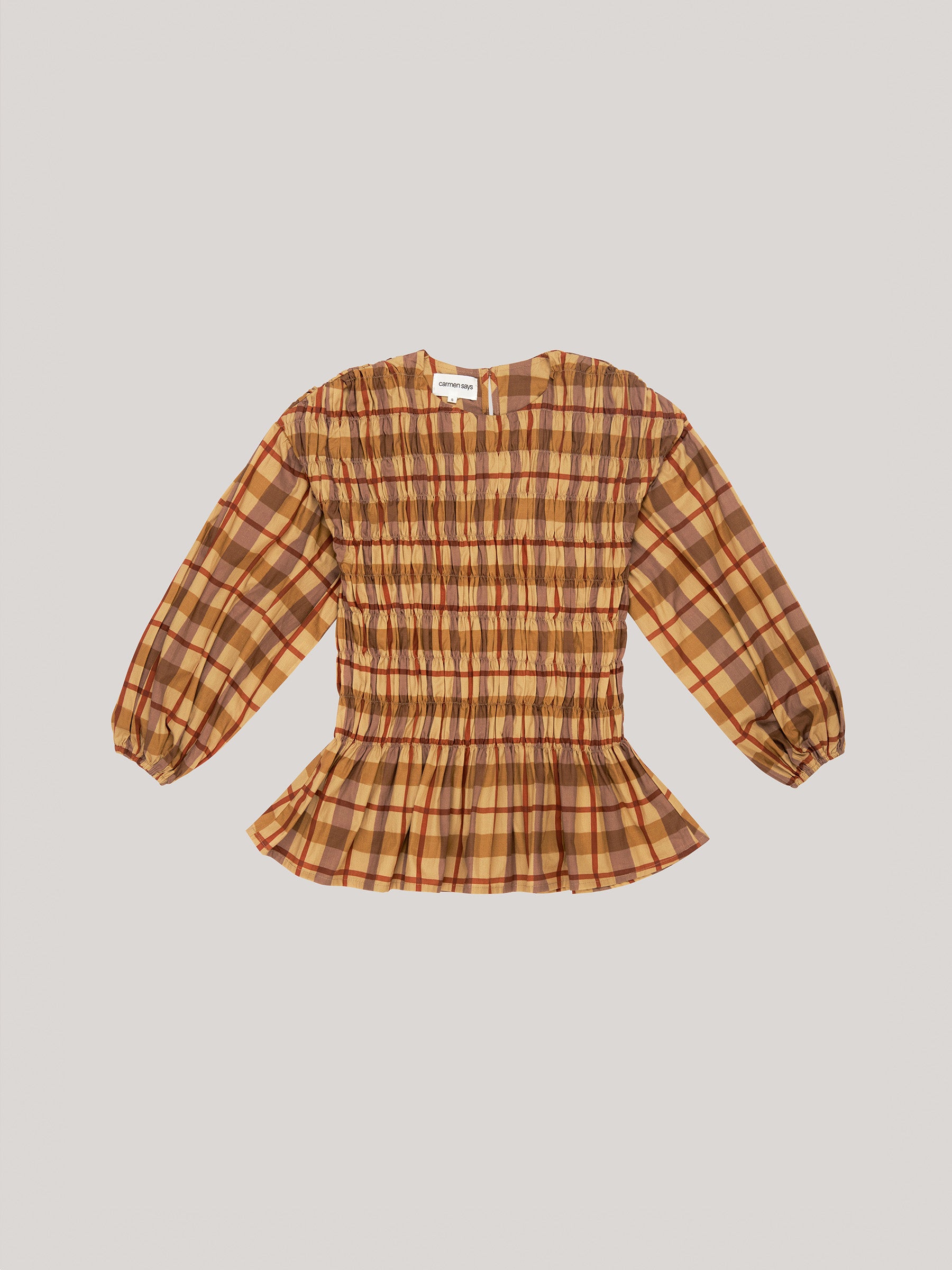 Automne Plaid Blouse top