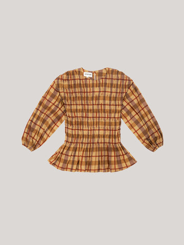 Automne Plaid Blouse