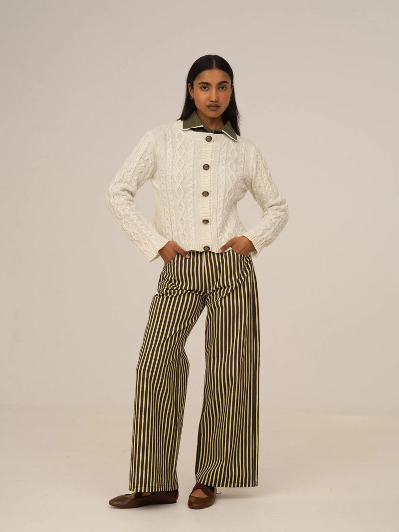 Bare Knit White Cardigan