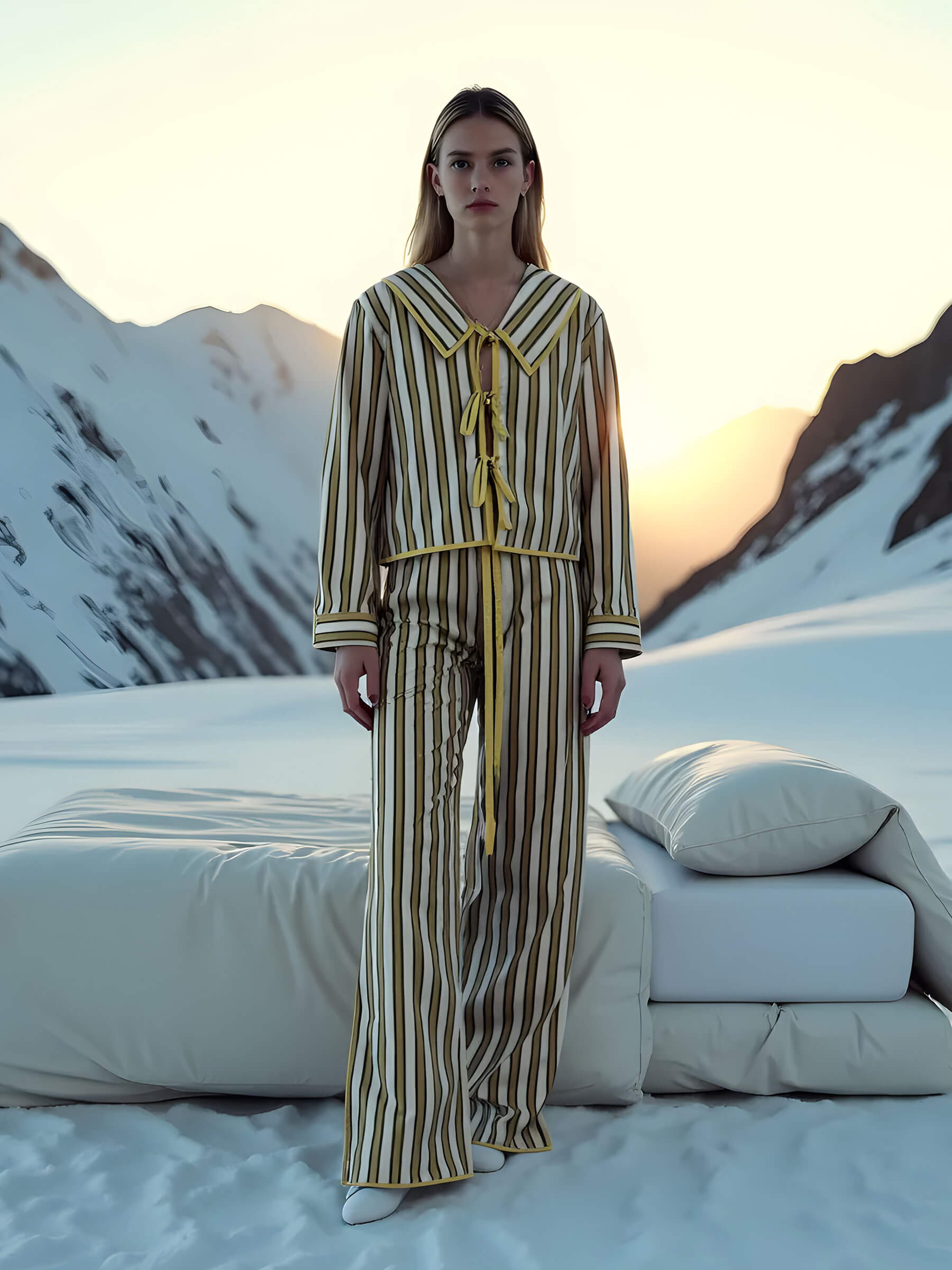 Blizzard Striped Pyjama Pants pantalones