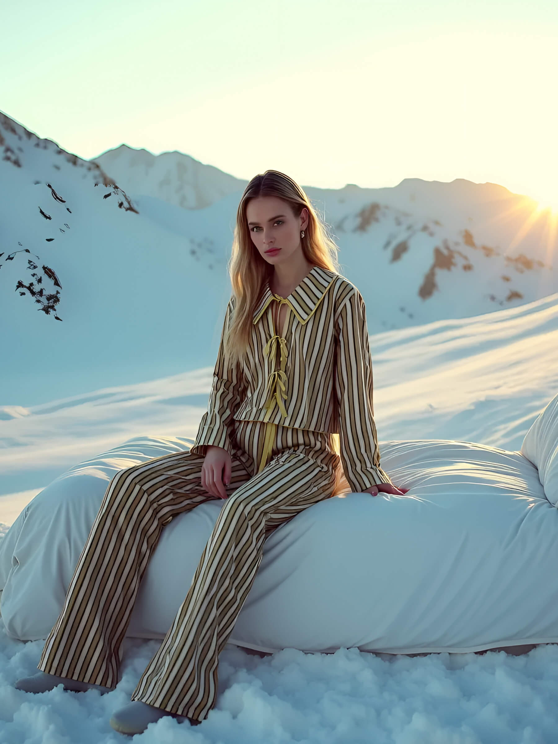 Blizzard Striped Pyjama Pants pantalones