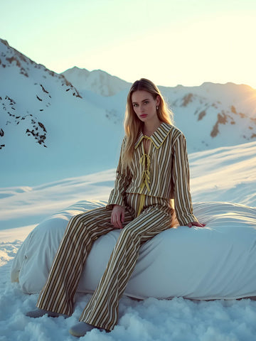 Blizzard Striped Pyjama Shirt camisas y camisetas