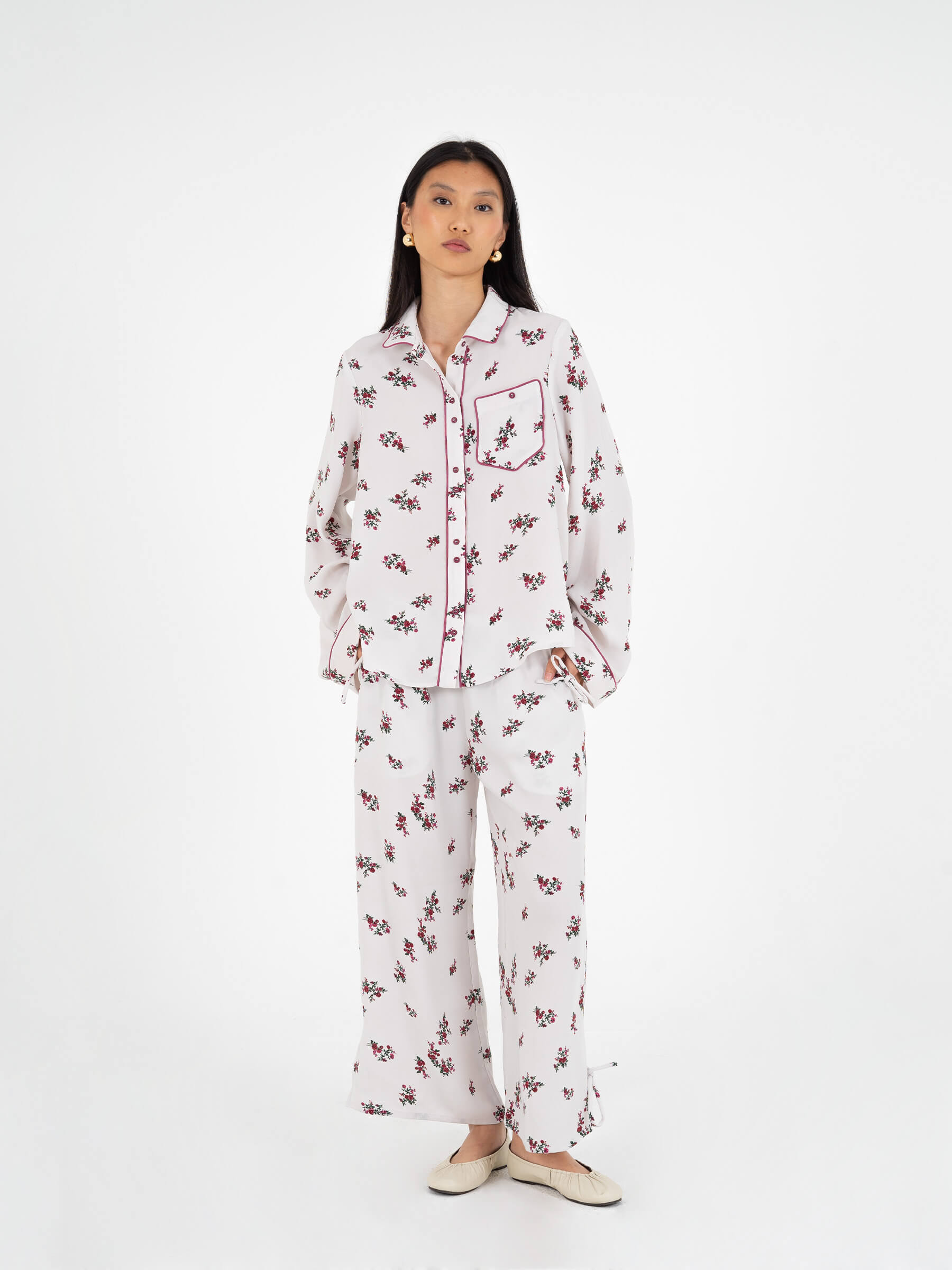 Bloom Flower Print Shirt camisas y camisetas