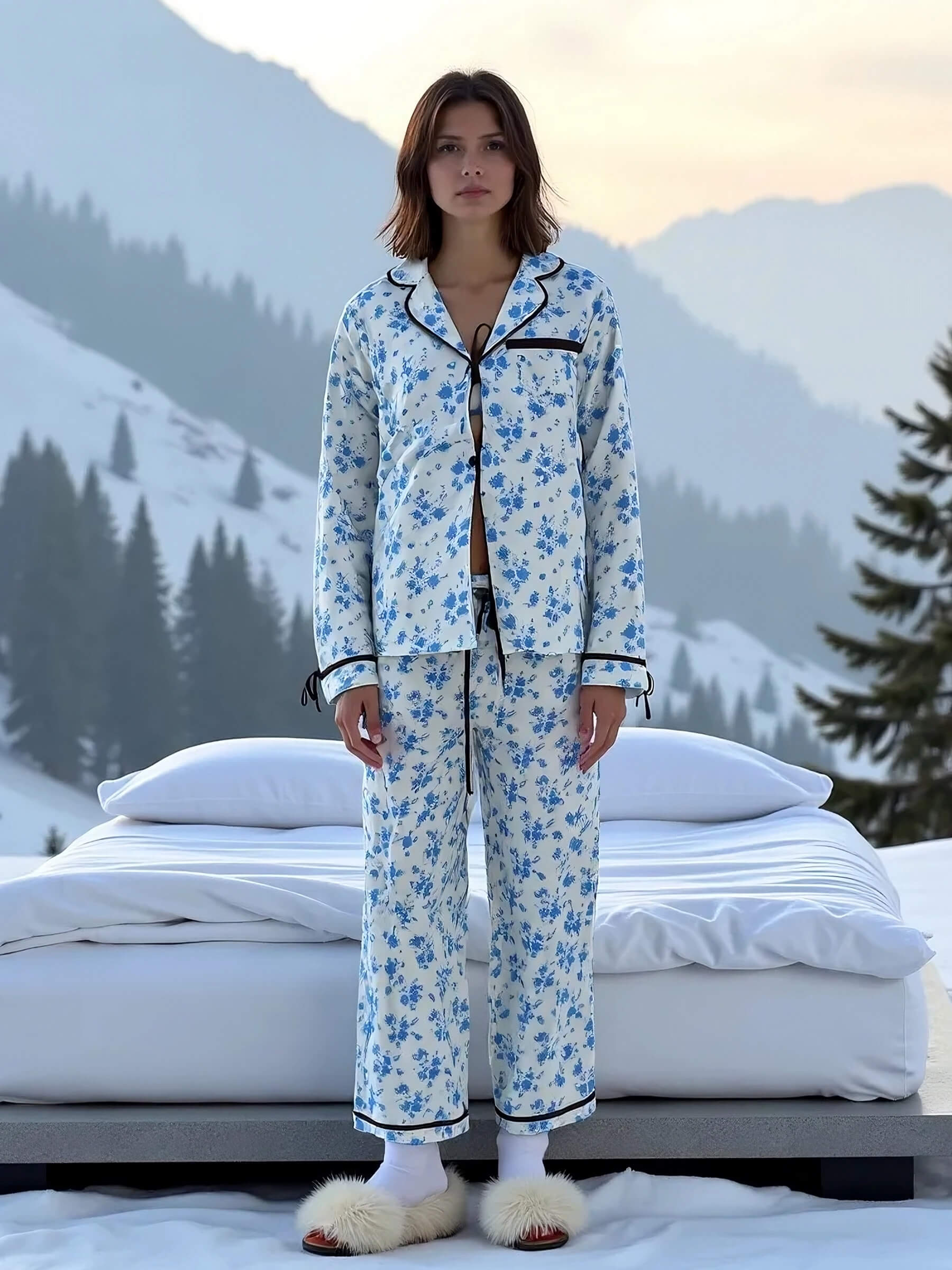 Breeze Flower Pyjama Shirt camisas y camisetas