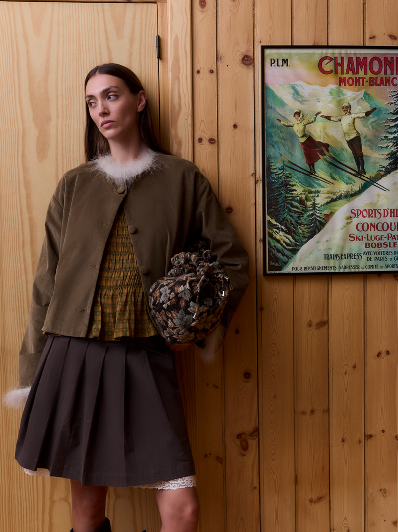 Teddy Dorée Feather Jacket