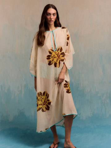 Saltair Floral Kaftan Dress