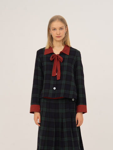 Evermore Plaid Blue and Red Shirt