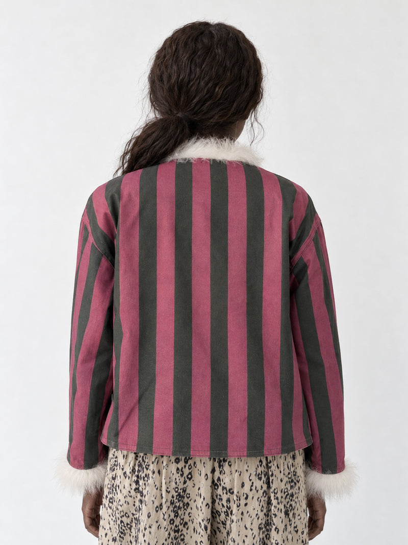 Stripe Dorée Feather Jacket