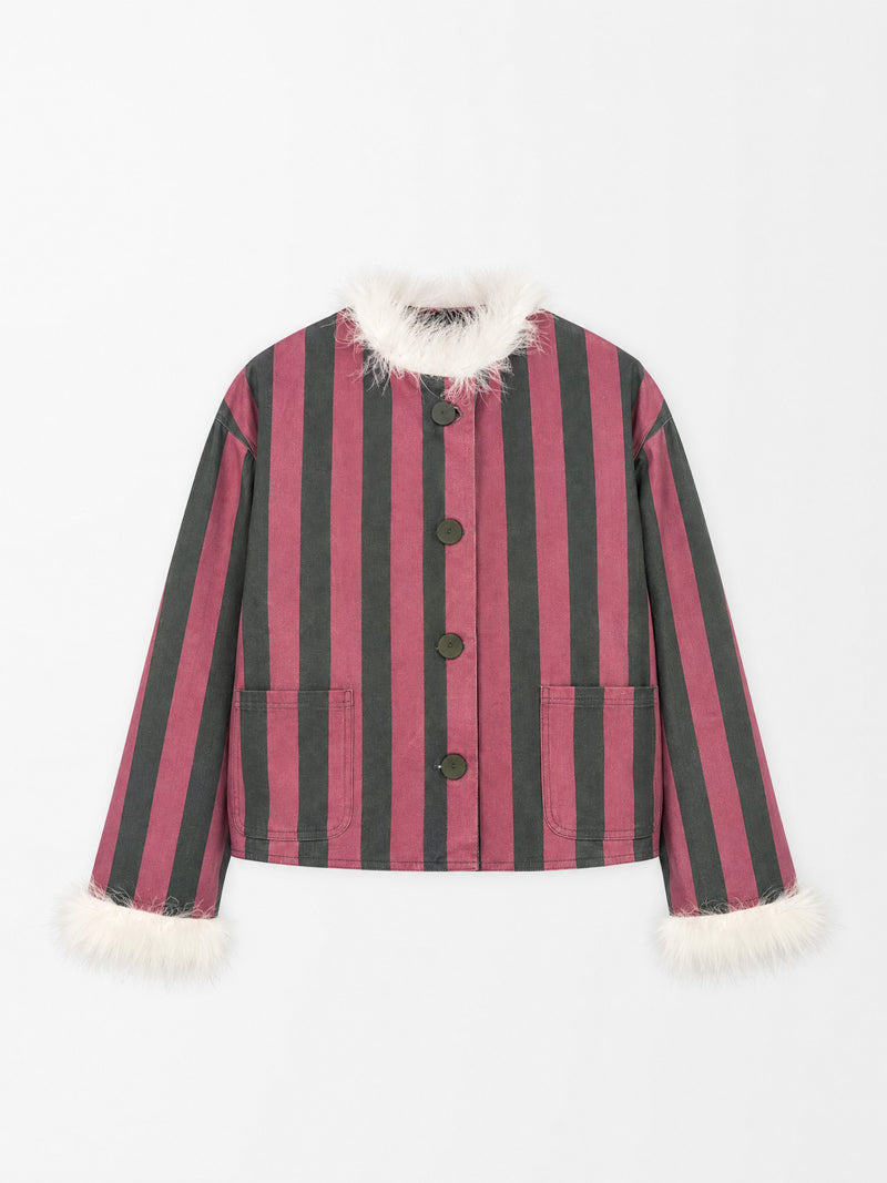 Stripe Dorée Feather Jacket