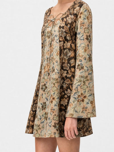 Daphne Floral Patchwork Mini Dress