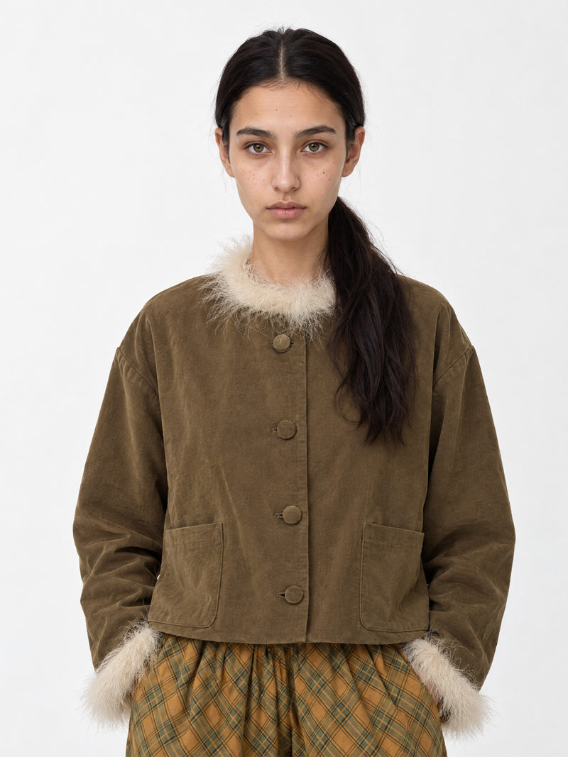Teddy Dorée Feather Jacket