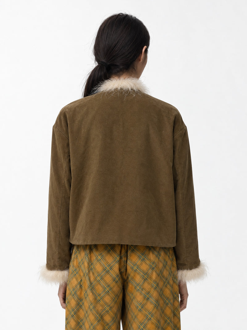 Teddy Dorée Feather Jacket