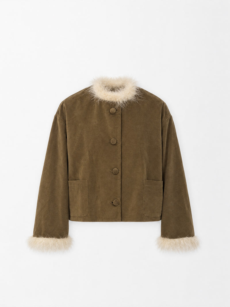 Teddy Dorée Feather Jacket