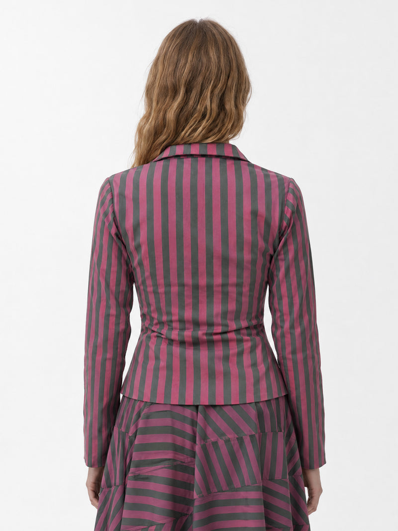 Garnet Midnight Stripe Tailored Jacket
